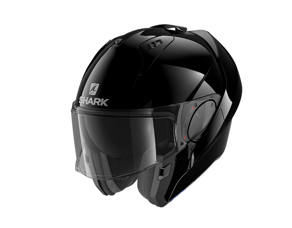 Shark Evo-ES Blank Flip Up Helmet Black