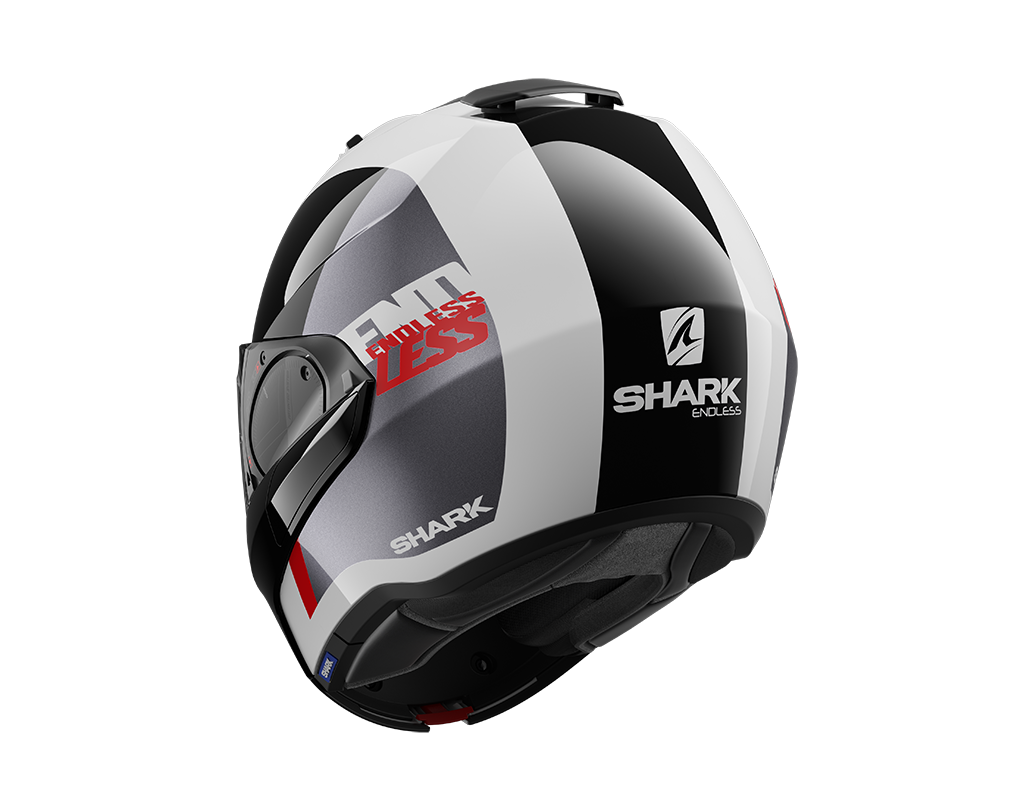 Shark Evo-ES Endless Flip Up Helmet White/Black