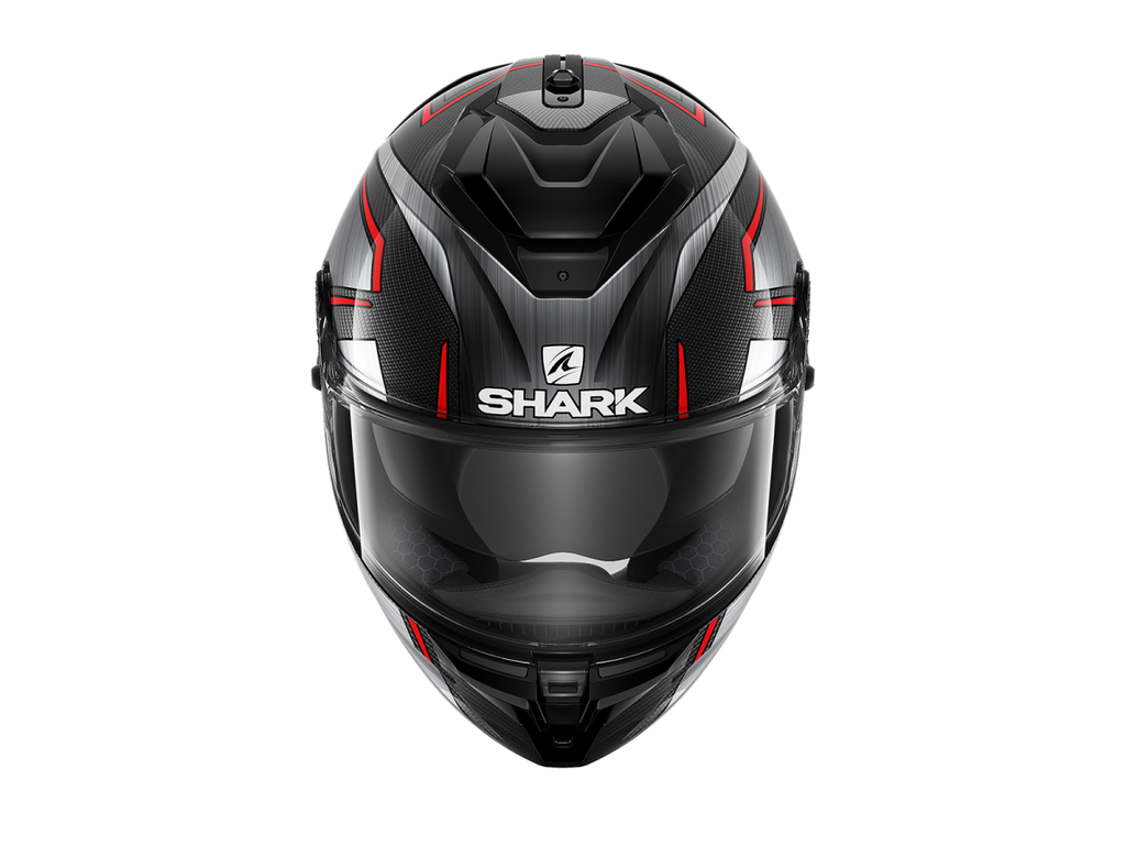 Shark Spartan GT Carbon Kromium Full Face Helmet Black/Red