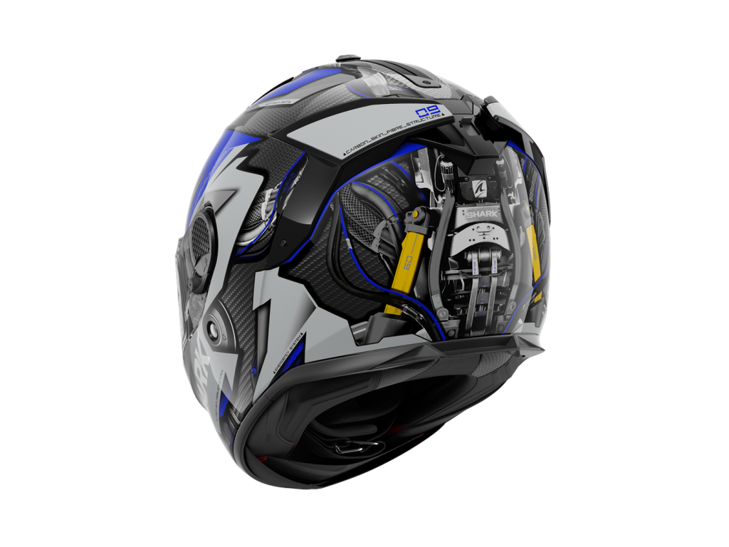 Shark Spartan GT Carbon Urikan Full Face Helmet Black/Blue