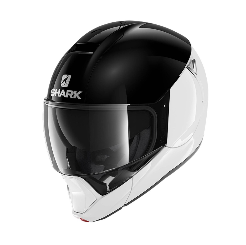 Shark Evojet Dual Blank Flip Up Helmet Matt White/Black