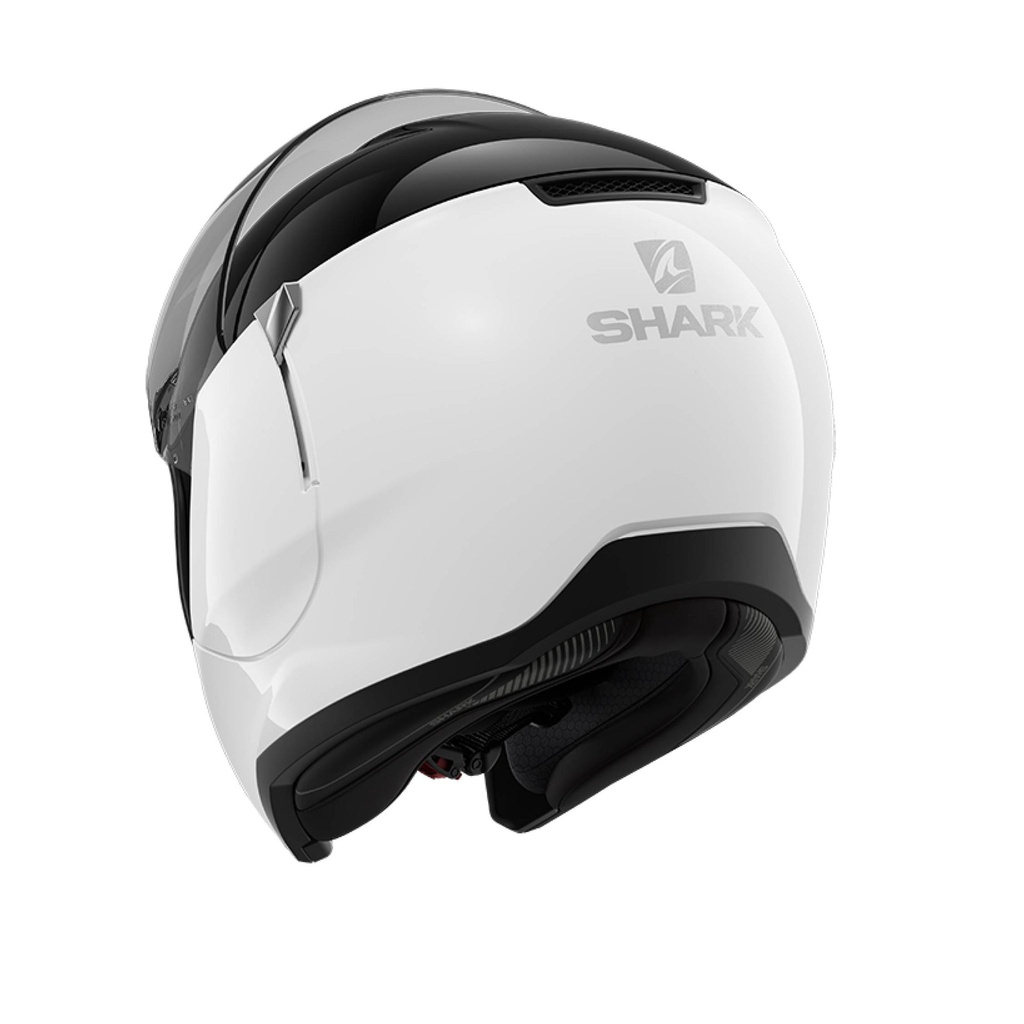Shark Evojet Dual Blank Flip Up Helmet Matt White/Black