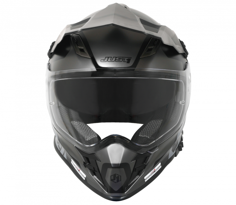 Just1 J34 Pro Tour Adventure Helmet Titanium/Black