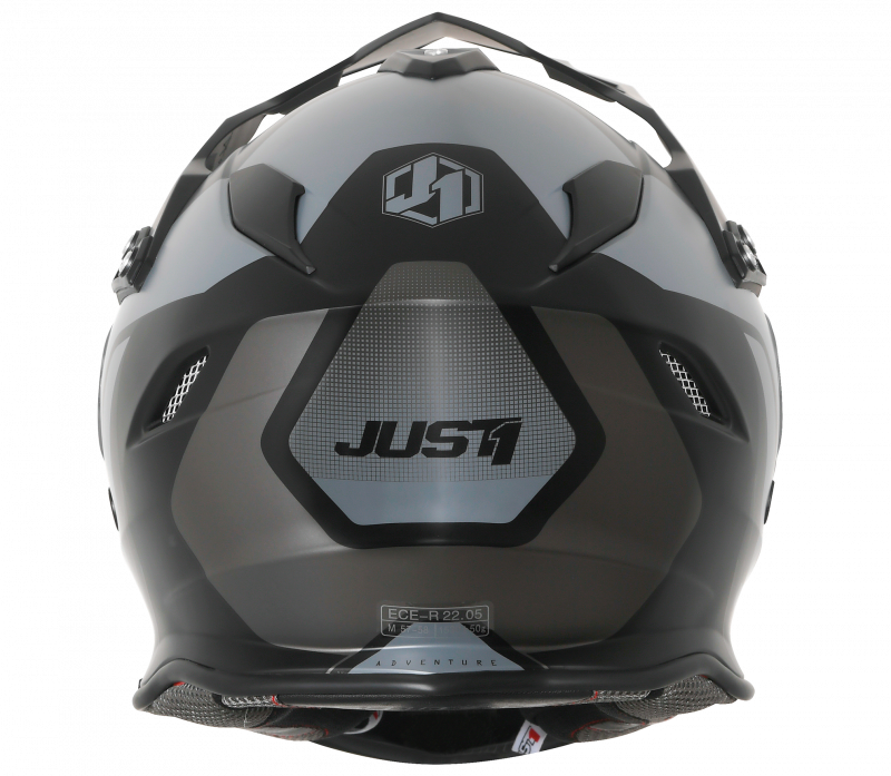 Just1 J34 Pro Tour Adventure Helmet Titanium/Black