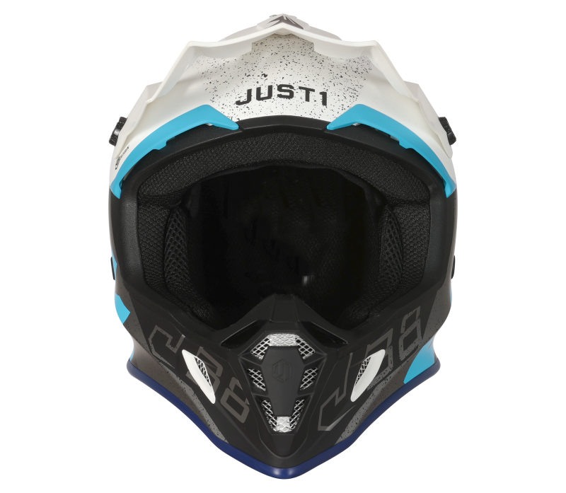 Just1 J38 Korner MX Helmet Light Blue/White
