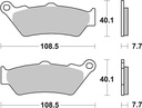 SBS Brake Pads Street Standard Ceramic FA209/674HF