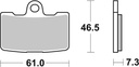 SBS Brake Pad FA454/4 American / V-Twin Sinter Front