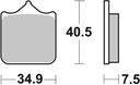 SBS Brake Pad FA322 Racing Dual Sinter