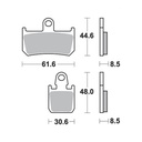 SBS Brake Pad FA442/4 Racing Dual Sinter