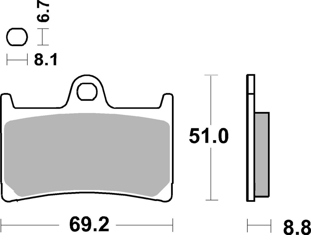 SBS Brake Pad FA252 Racing Dual Sinter