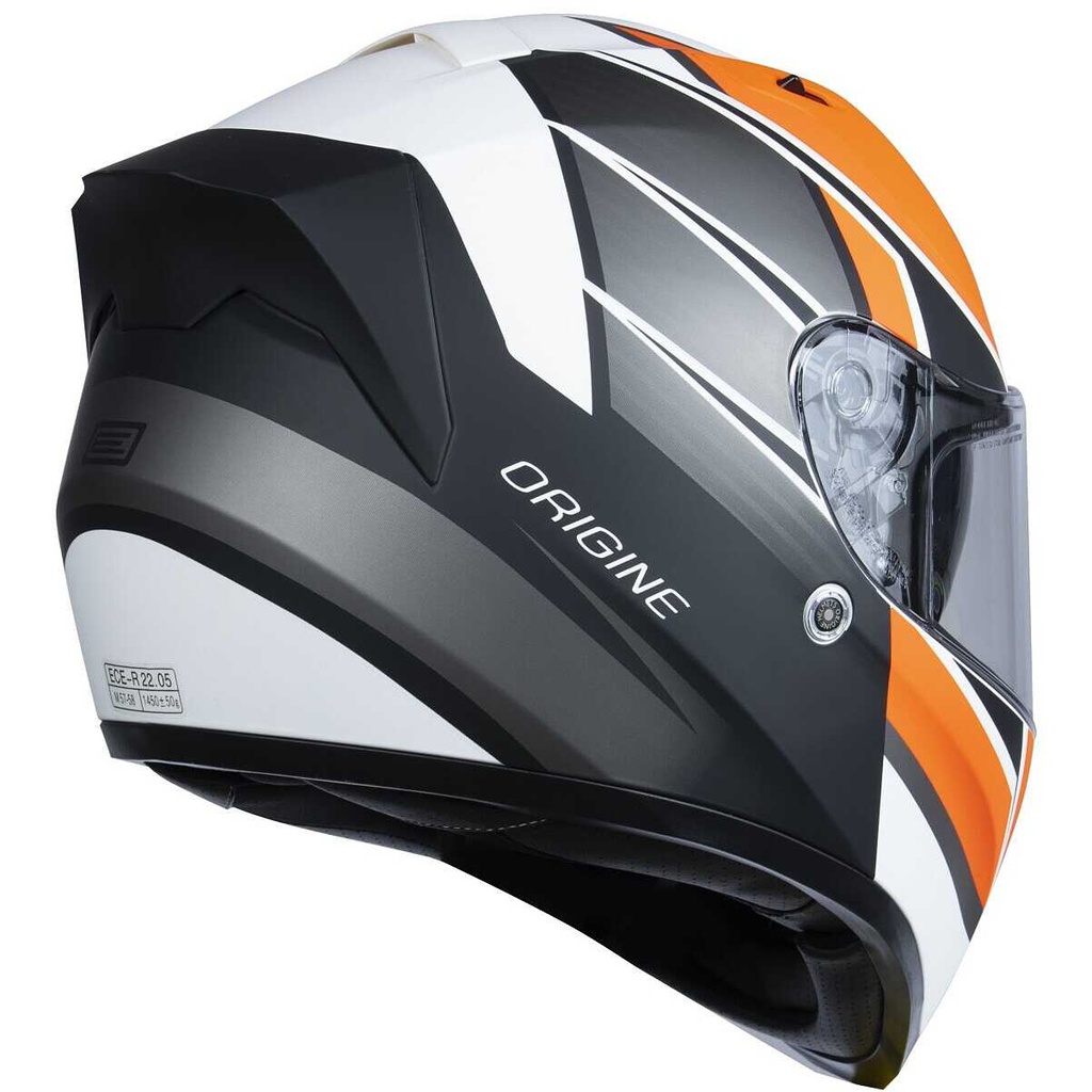 Origine Strada Competition Full Face Helmet Fluo Orange/White Matt