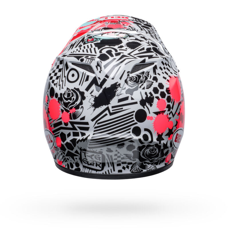 Bell MX-9 Mips Tagger Splatter MX Helmet Bright Red/Grey