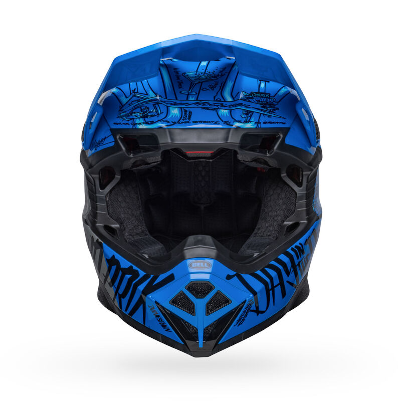 Bell Moto-10 Spherical FastHouse DID 23 MX Helmet Blue/Grey