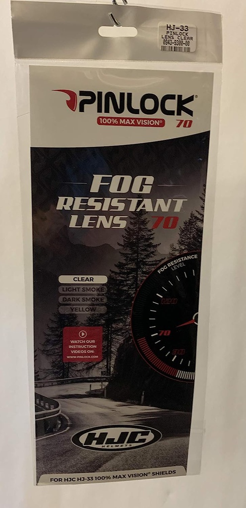 Pinlock Fog Resistant Lens HJC C70 Clear