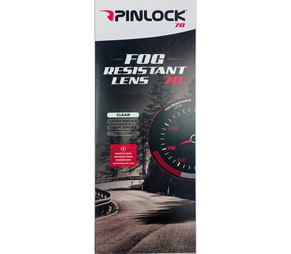 Pinlock Fog Resistant Lens J34 DKS191 Clear