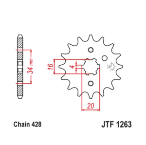 JT Sprocket Front JTF1263 13T