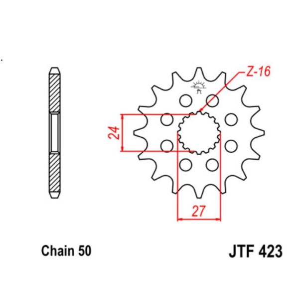 JT Sprocket Front JTF423 18T