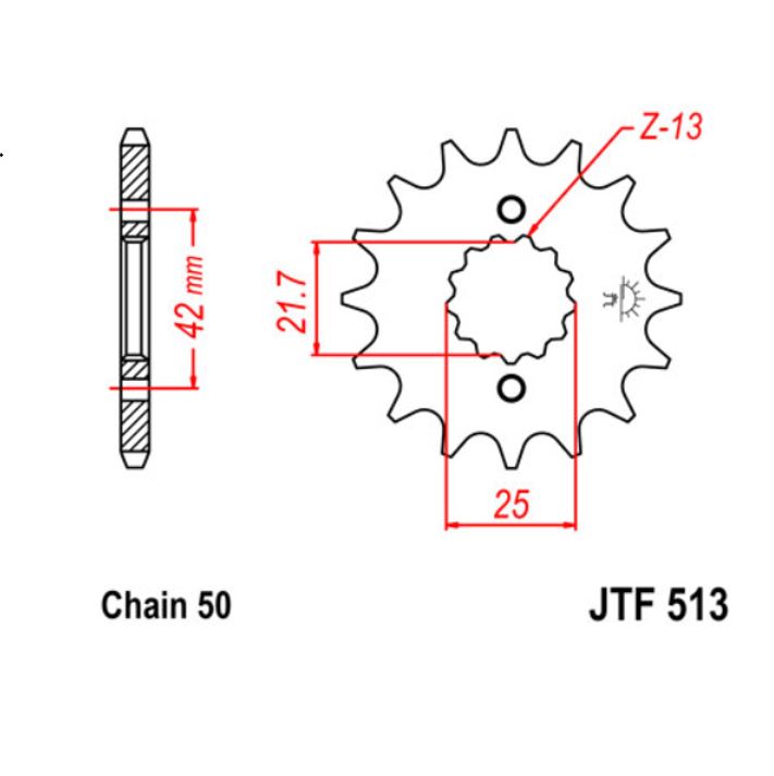 JT Sprocket Front JTF513 15T