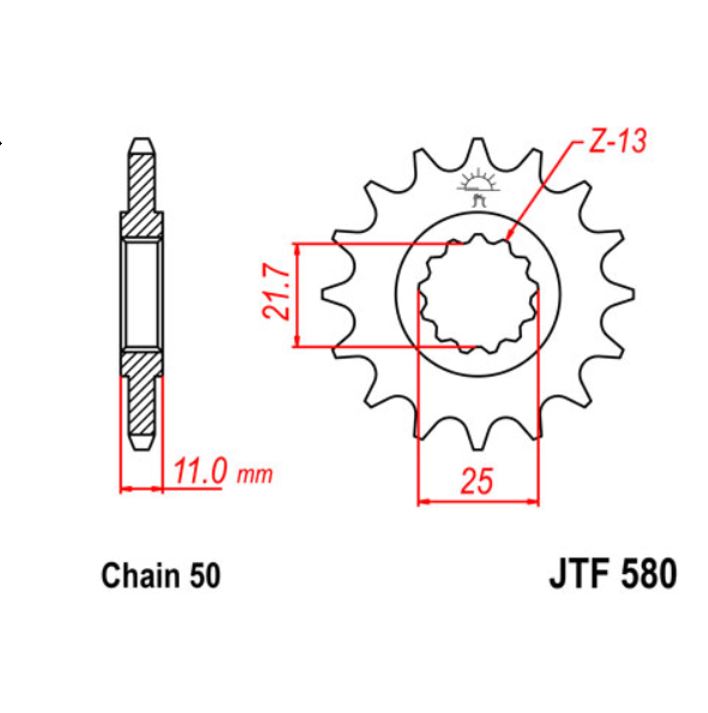 JT Sprocket Front JTF579 16T