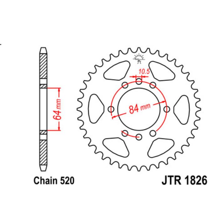 JT Sprocket Rear JTR1826 39T