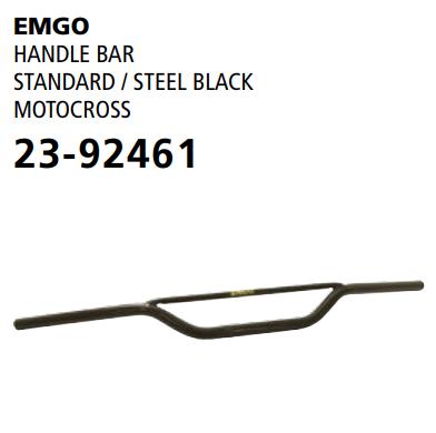 Emgo Steel MX Handlebar CR Black