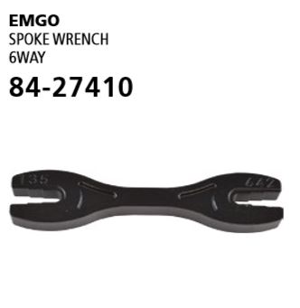 Emgo Spoke Wrench 6Way