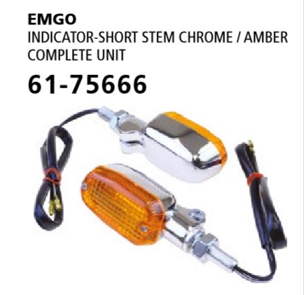 Emgo Indicator Short Stem Chrome
