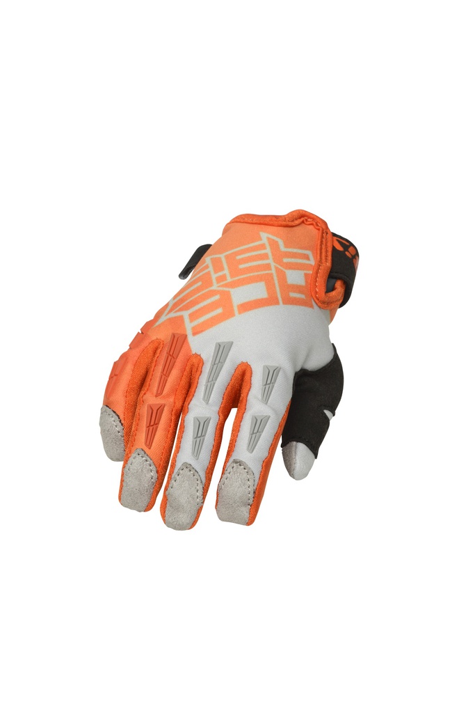 Acerbis CE X-K Youth MX Gloves Orange/Grey