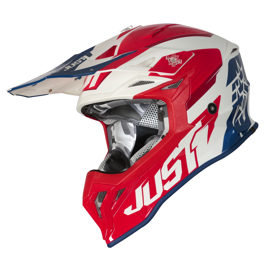 Just1 J39 Stars MX Helmet Red/Blue/White