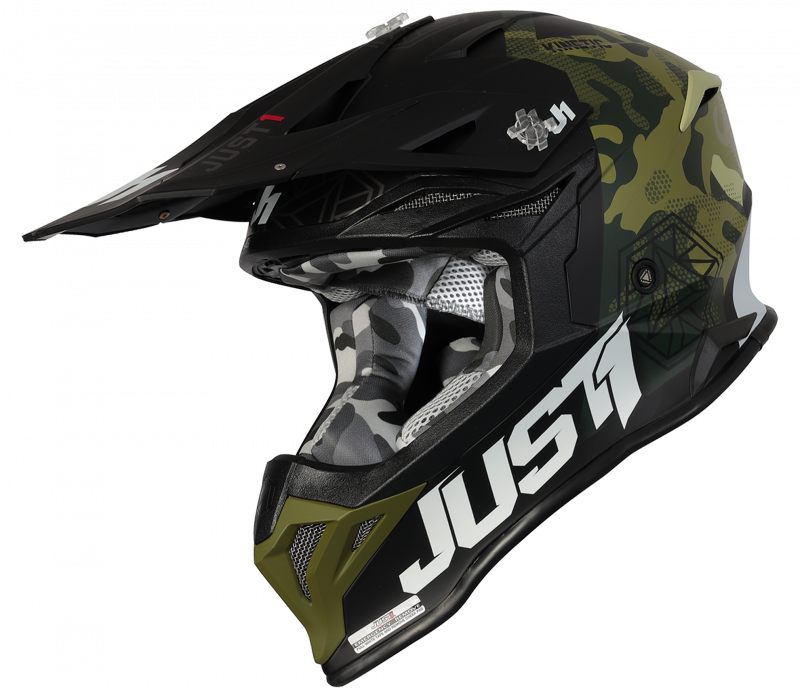 Just1 J39 Kinetic MX Helmet Camo Army/Green/Black