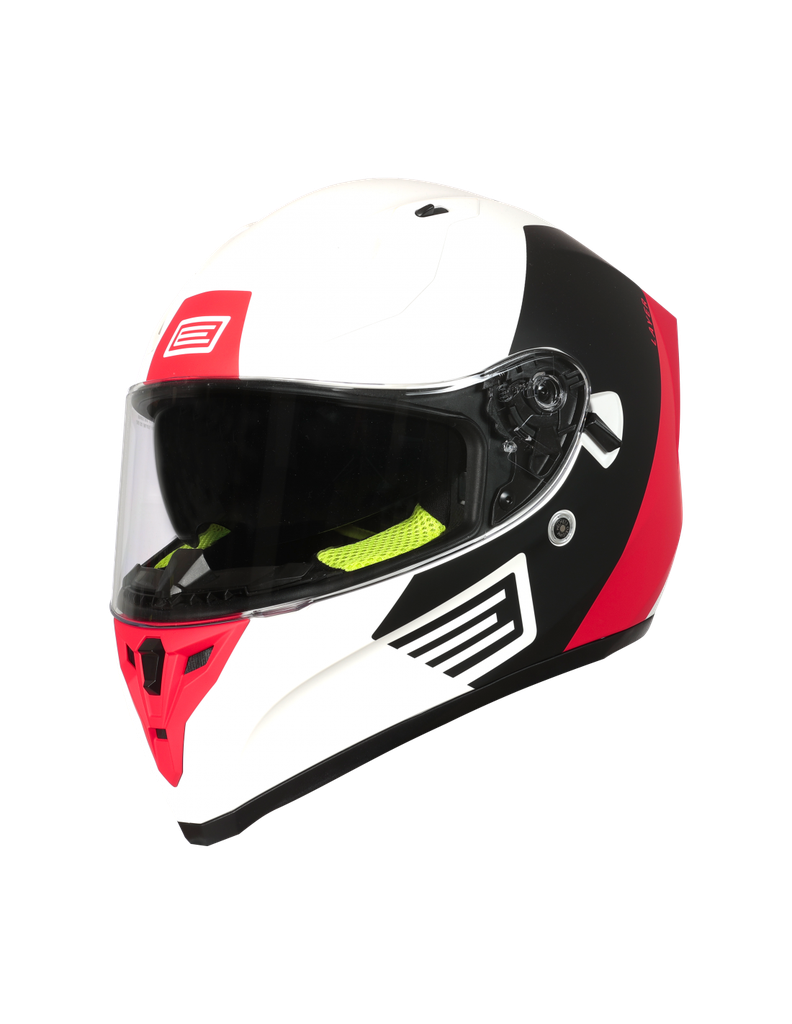 Origine Full Face Helmet Strada Layer Fluo Red/Black/Matt White