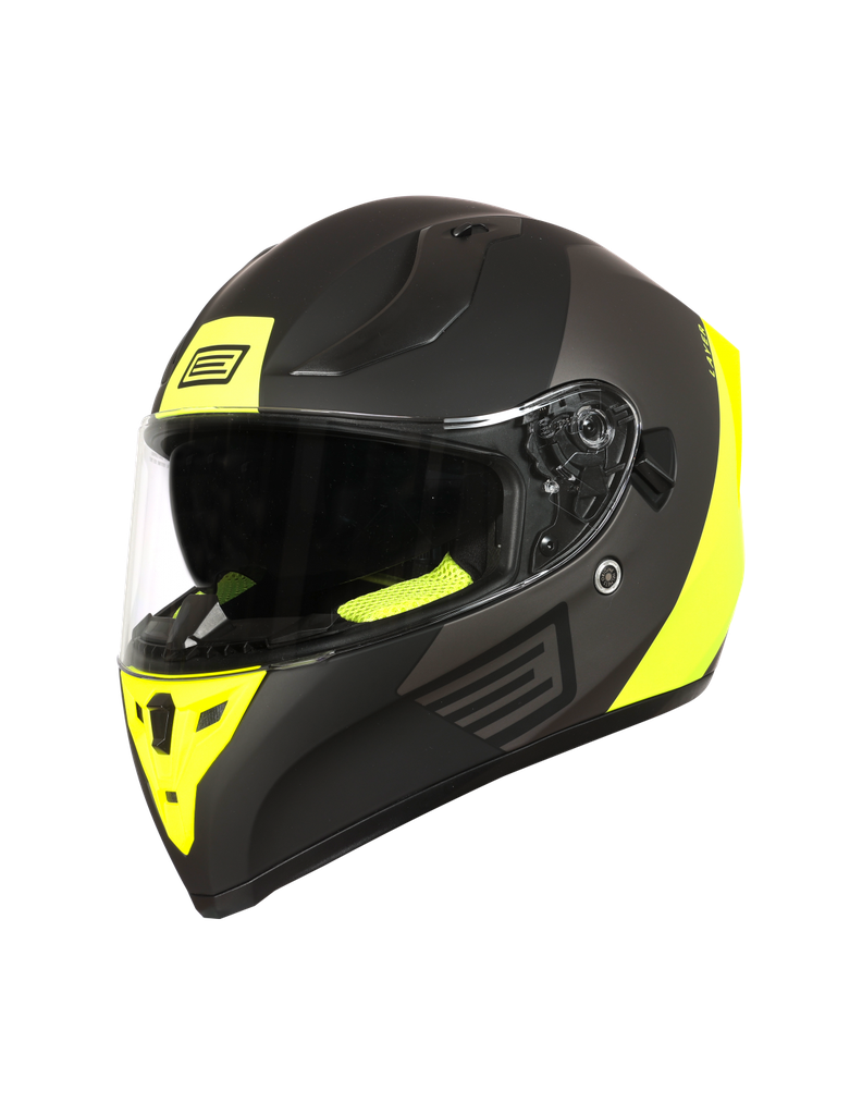 Origine Strada Layer Full Face Helmet Fluo Yellow/Titanium/Black Matt