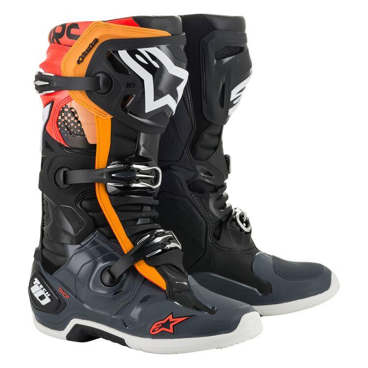 Alpinestars Tech 10 MX Boots Black/Grey/Red/Orange