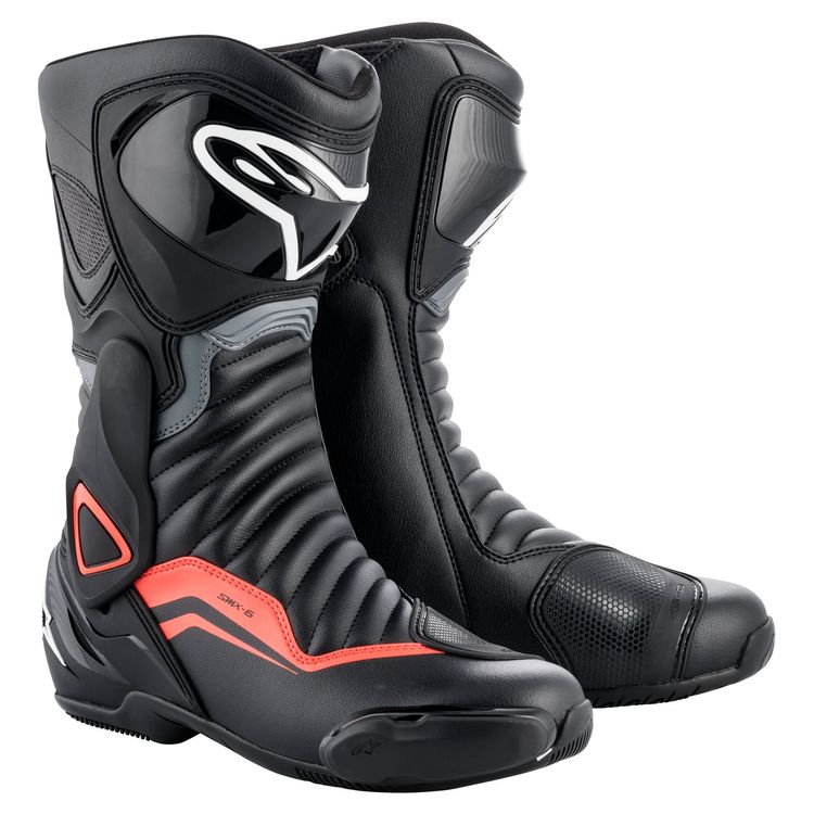 Alpinestars S-MX 6 V2 Boots Black/Grey/Red