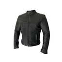 Arma Top Gear Leather Jacket Black
