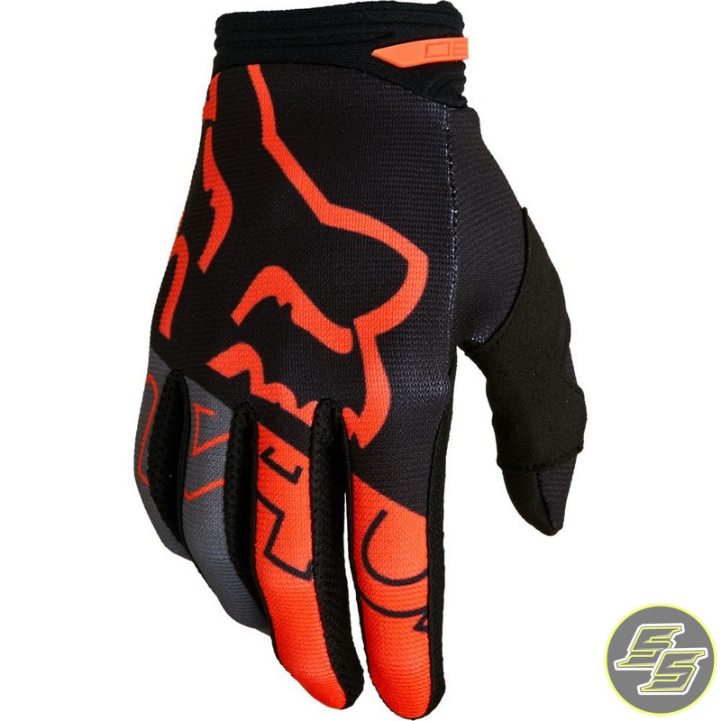 Fox 180 Skew MX Glove Youth Steel Grey