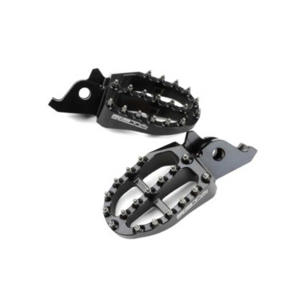 Zeta Aluminum Foot Pegs CR/CRF Black