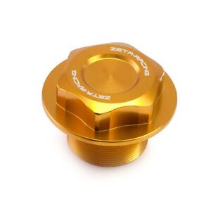 Zeta Street Steering Stem Nut Kawasaki M26x30-P1.0 L18.0 Gold