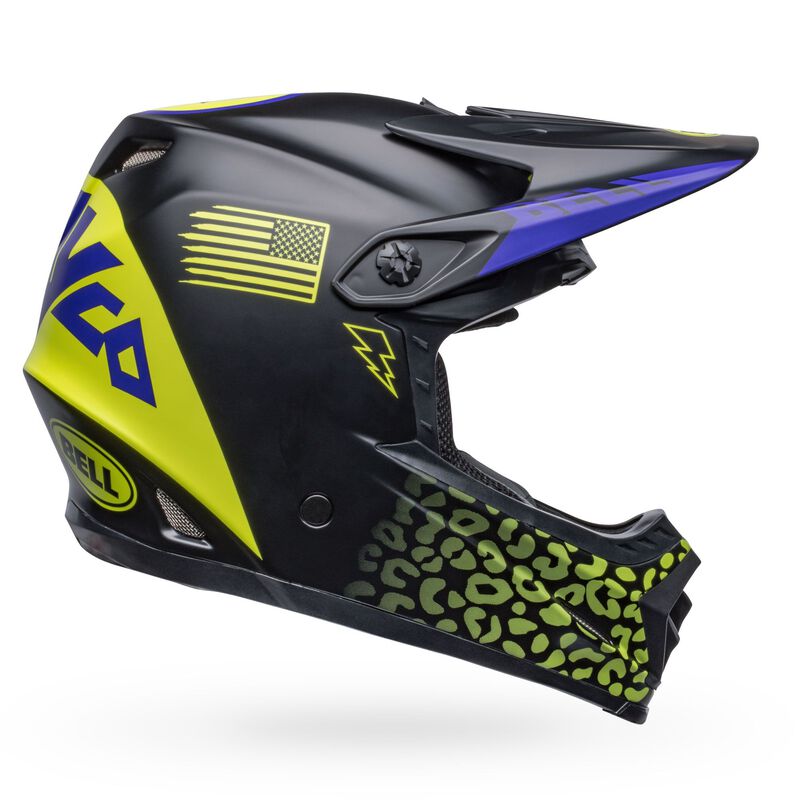 Bell Youth Moto-9 MIPS Slayco MX Helmet Matt Black/HiViz Yellow