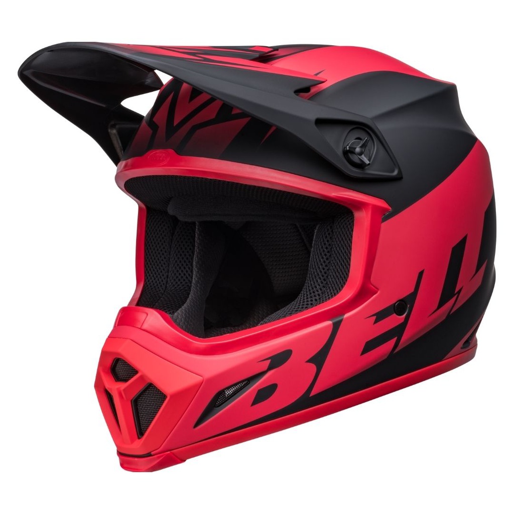 Bell MX-9 MIPS Disrupt MX Helmet Matt Black/Red