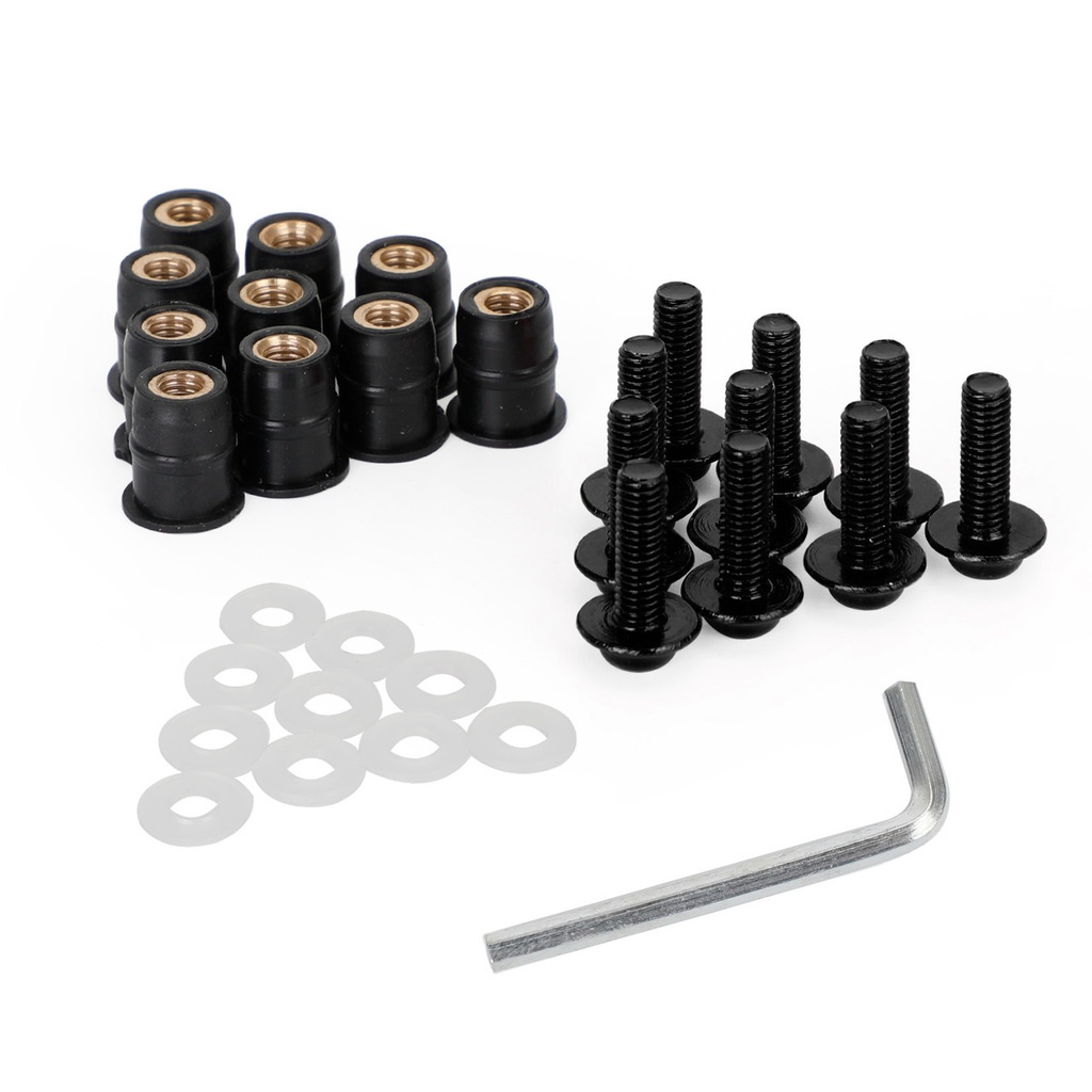 Racecraft Screen Screws Black 10pc