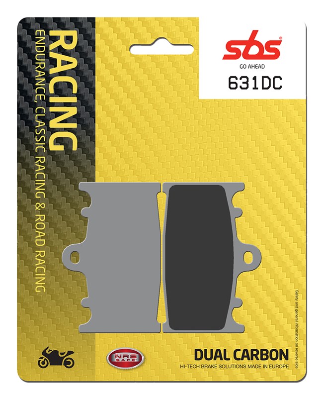 SBS Brake Pad FA158 Racing Dual Carbon Front