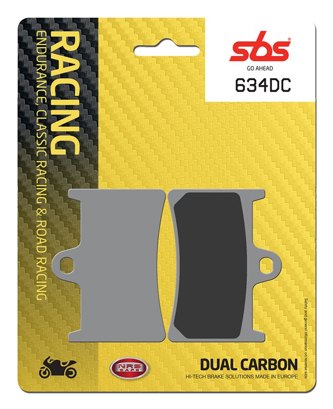 SBS Brake Pad FA252 Racing Dual Carbon Front