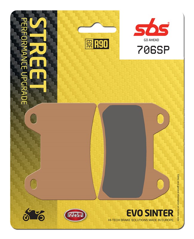 SBS Brake Pad FA244 Street Evo Sinter Front