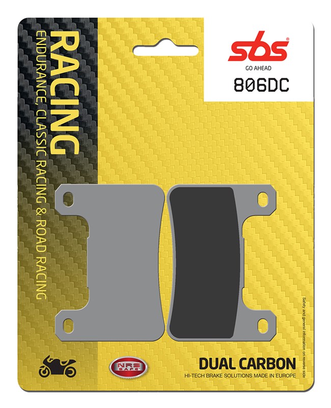 SBS Brake Pad FA379 Racing Dual Carbon Front