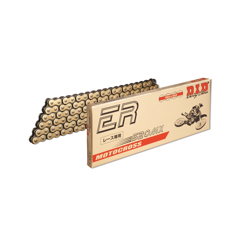 DID Chain 520 120L MX FB Clip Gold/Black