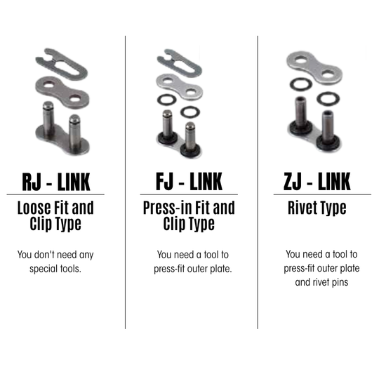 DID Masterlink 520 ERVT XRing FJ Clip Gold