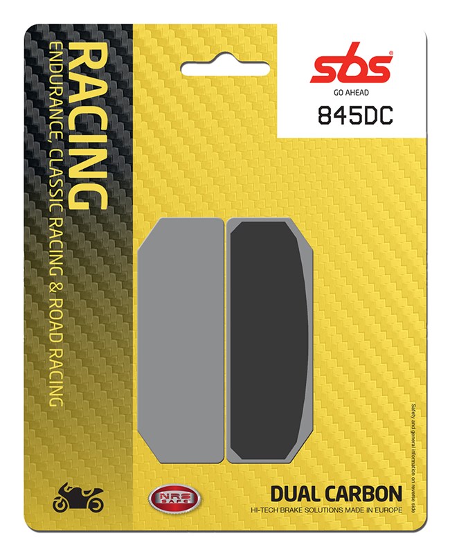 SBS Brake Pad 845DC Racing Dual Carbon Front