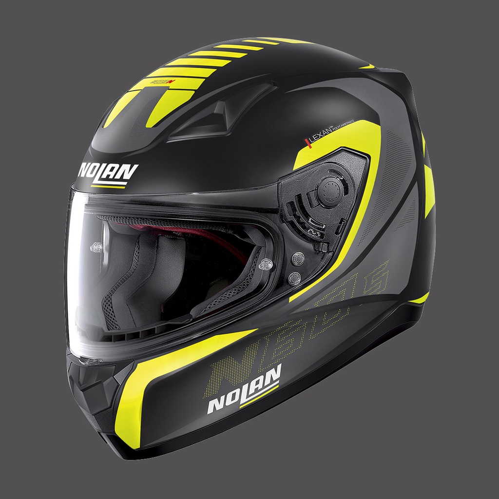 Nolan Full Face Helmet Adept 81 Flat Black/Yellow