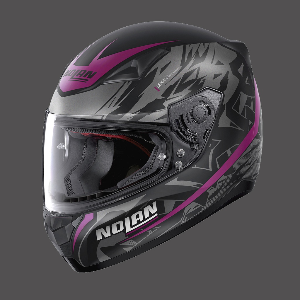 Nolan Full Face Helmet Metropolis 76 Flat Black/Purple